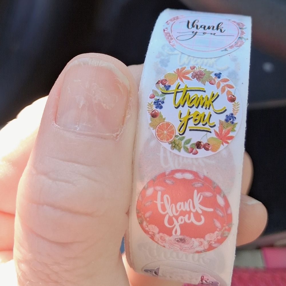 Colorful Thank You Sticker Set 500ct. - Picture 5 of 5